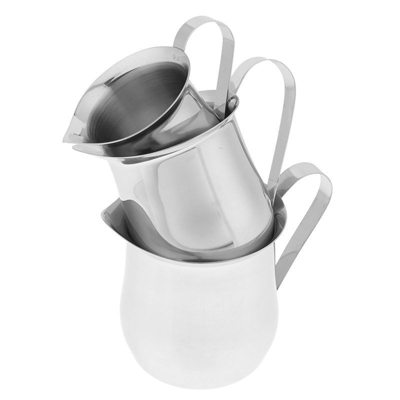 Barista Milk Jug - Kitchen Stainless Steel Creamer Pitchers 60-240ML