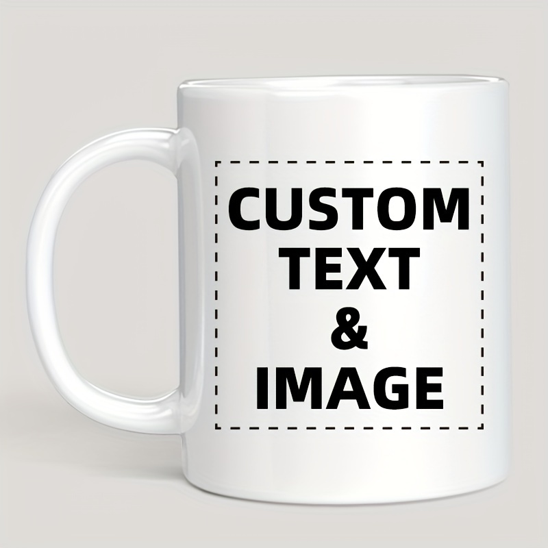 Custom Photo & Text/Logo Mug - - Coffee Tea Name recension och pris