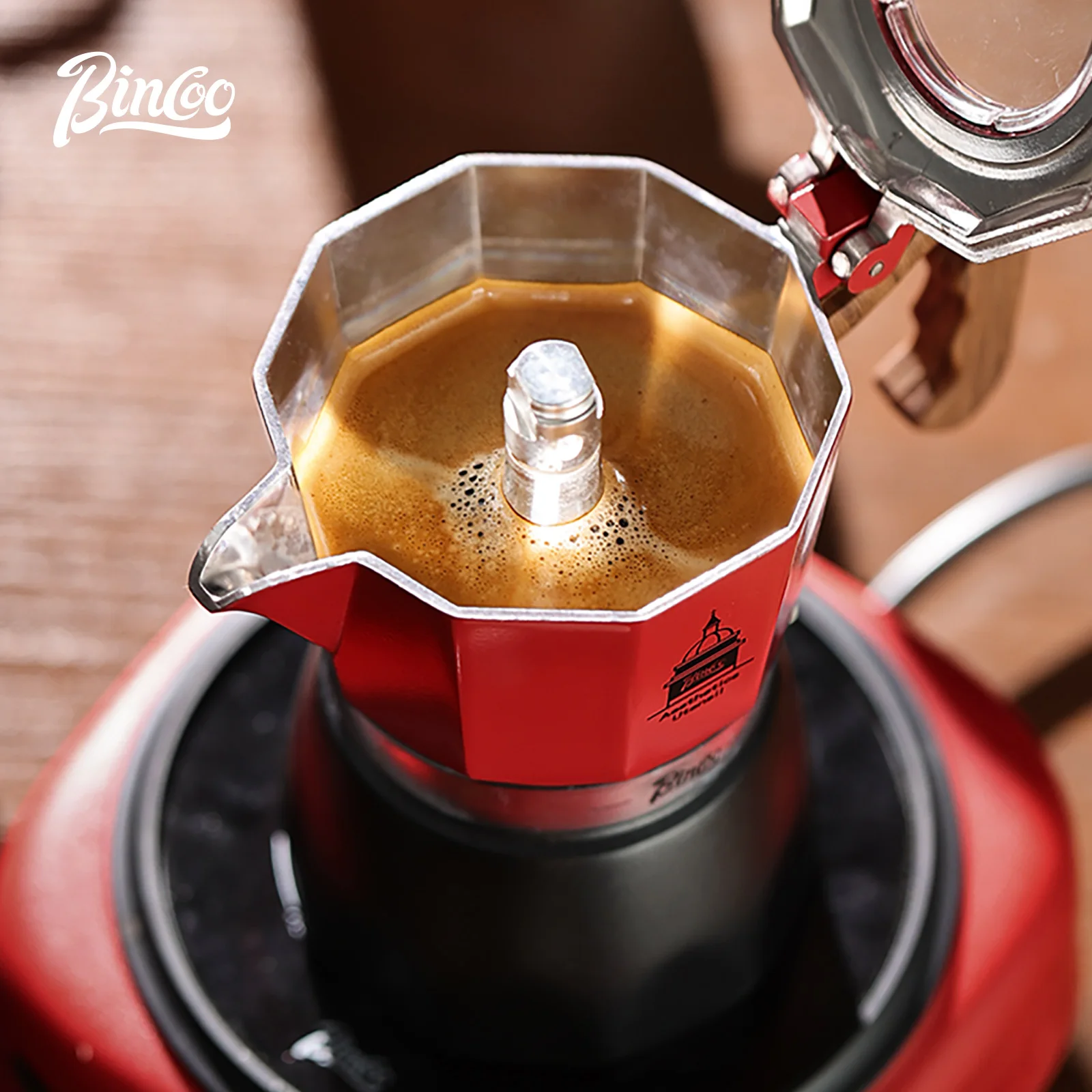 Bincoo Double Valve Coffee Mok - Moka Pot Stove recension och pris