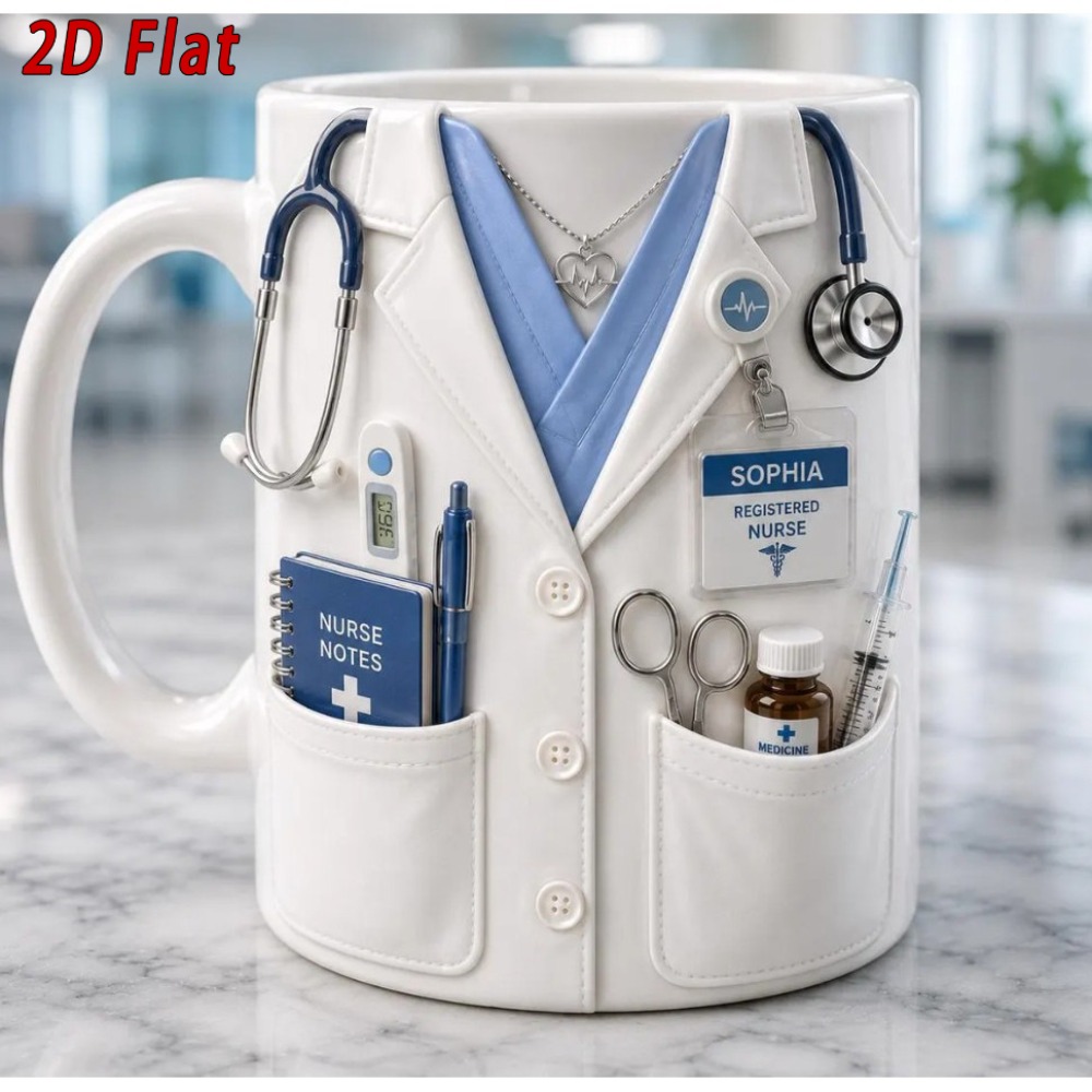 Custom Name Nurse Mug 11oz Cer - Coffee Tea Name recension och pris