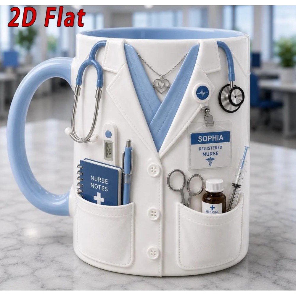 Custom Name Nurse Mug 11oz Cer - Coffee Tea Name recension och pris