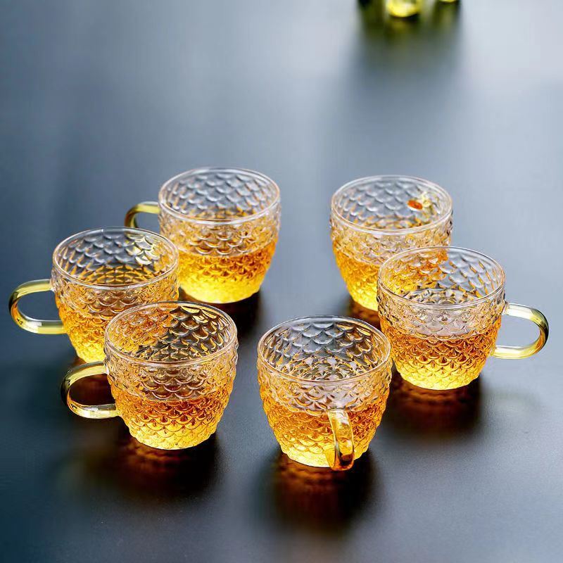 Glass Tea Cups small Cups Home - Coffee Tea And Sugar Set recension och pris