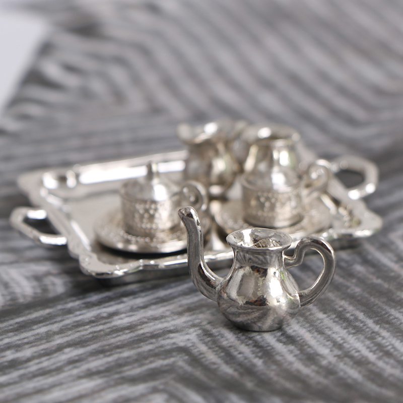 10pcs/Set 1/12 Dollhouse Minia - Coffee Tea And Sugar Set recension och pris