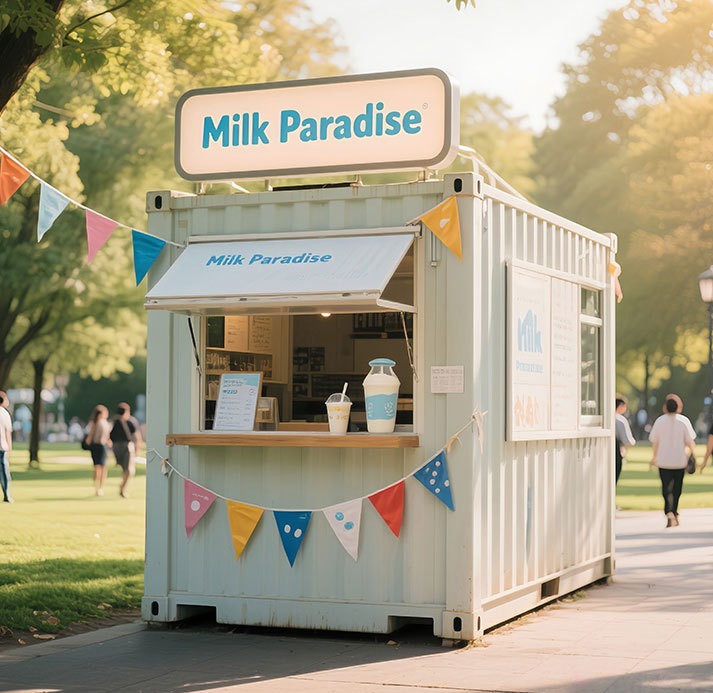 Prefab Container Coffee Shop M - Coffee Tea With Milk recension och pris