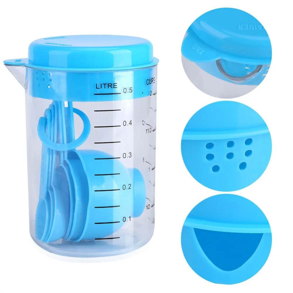 7 Pieces / Set Plastic Measuri - Coffee Tea And Sugar Set recension och pris