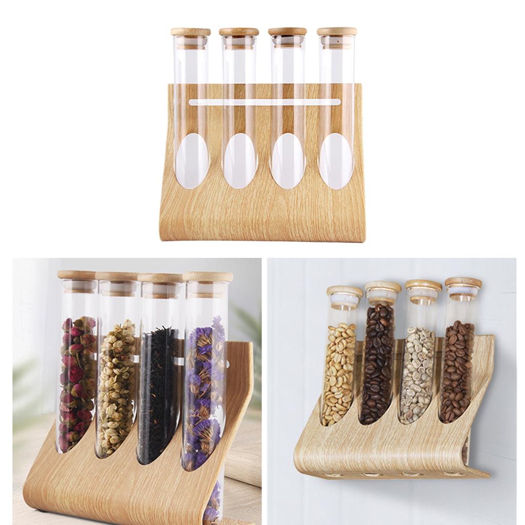 Glass Tube Storage Rack Visibl - Coffee Tea & Espresso Appliances recension och pris