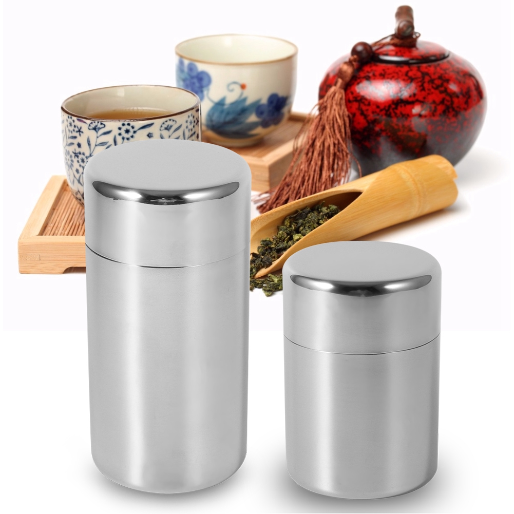 Stainless Steel Tea Leaf Tins  - Coffee Tea Sugar recension och pris