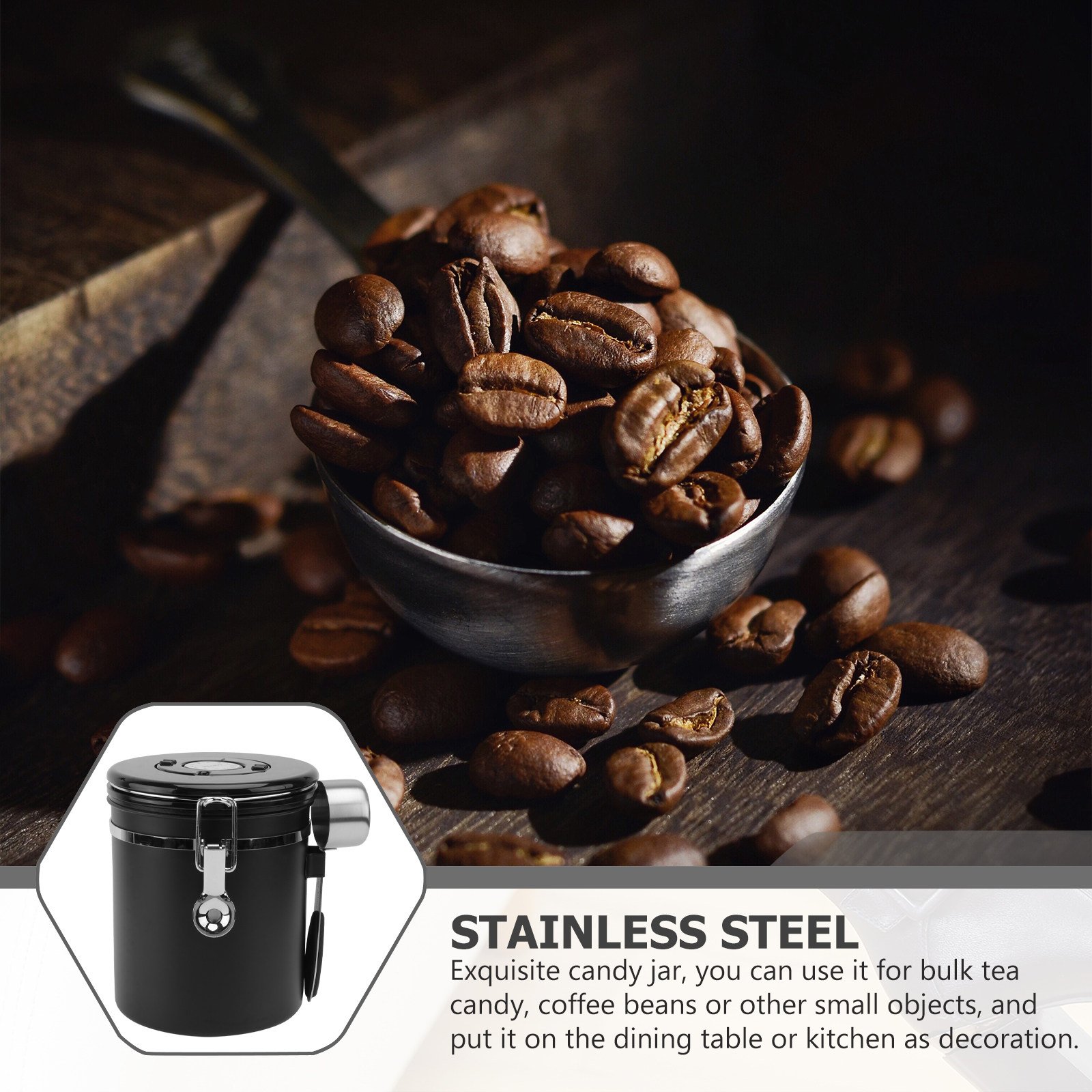 1Pcs Coffee Bean Storage Conta - Coffee Tea Sugar recension och pris