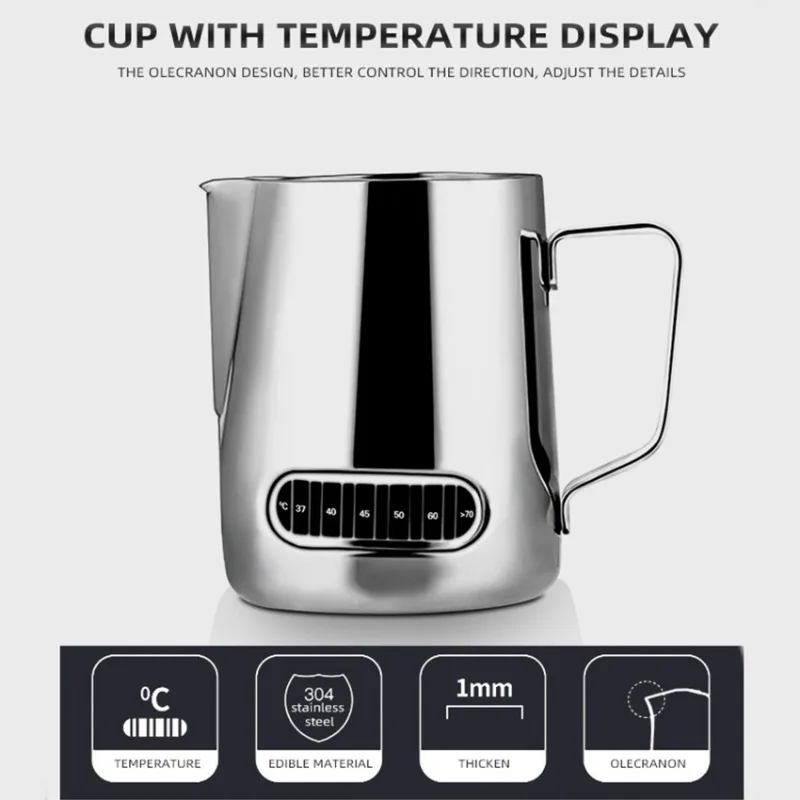 350mL Stainless Steel Milk Fro - Barista Milk Jug recension och pris