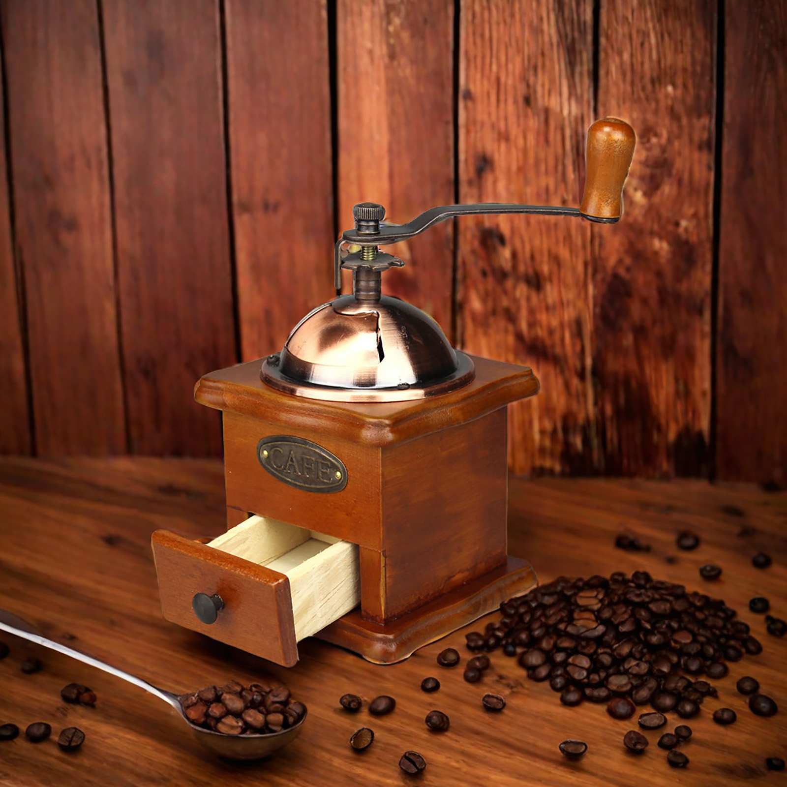 Antique Manual Coffee Grinder  - Burr Hand Grinder recension och pris
