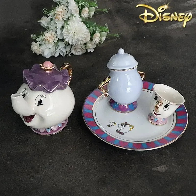 Hot Teapot Cartoon Beauty And  - Coffee Tea And Sugar Set recension och pris