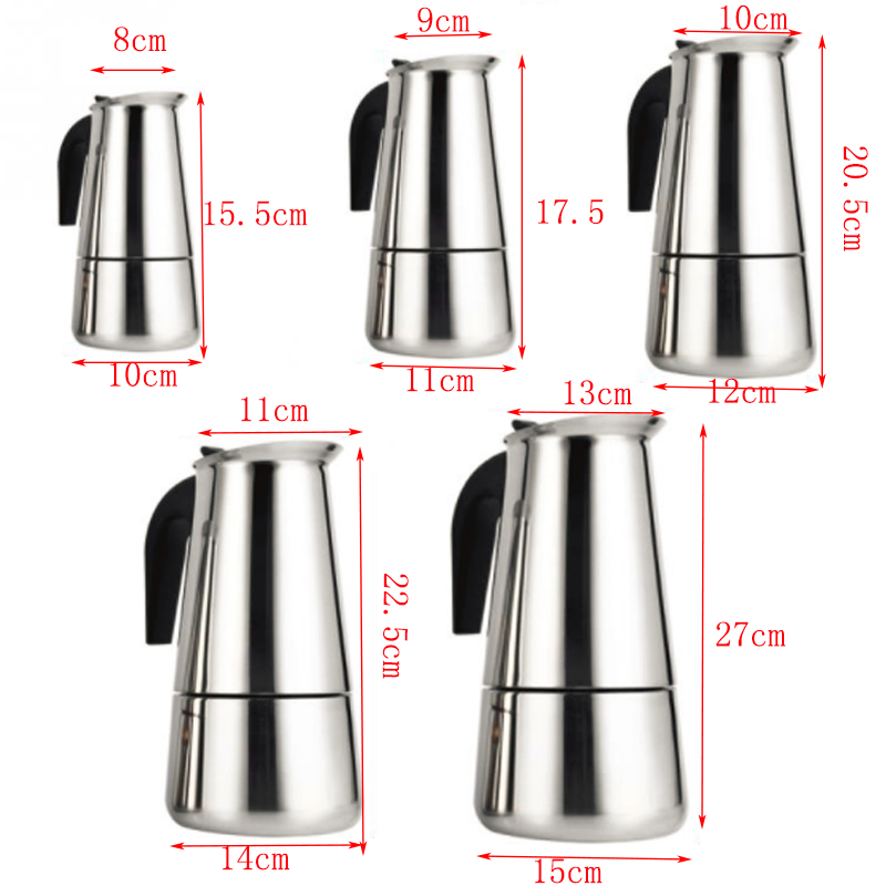 100ml/200ml/300ml/450ml/600ml  - Moka Pot Stove recension och pris