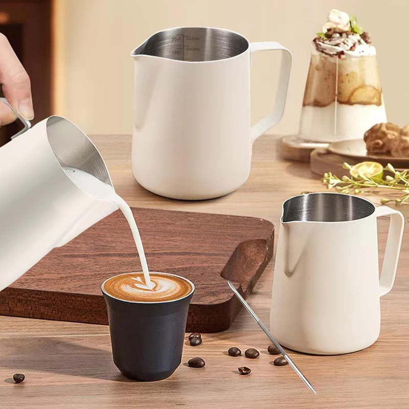 Milk Jug Stainless Steel Measu - Barista Milk Jug recension och pris
