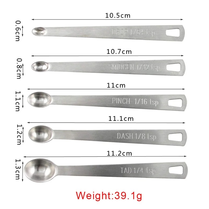 5pcs/Set Small Measuring Spoon - Coffee Tea And Sugar Set recension och pris