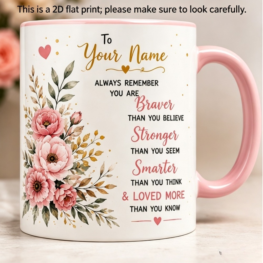 Custom Name 2D Print Coffee Mu - Coffee Tea Name recension och pris