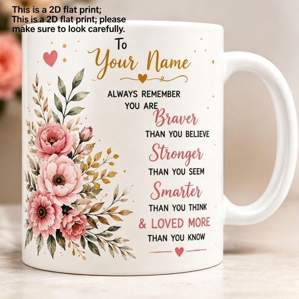 Custom Name 2D Print Coffee Mu - Coffee Tea Name recension och pris