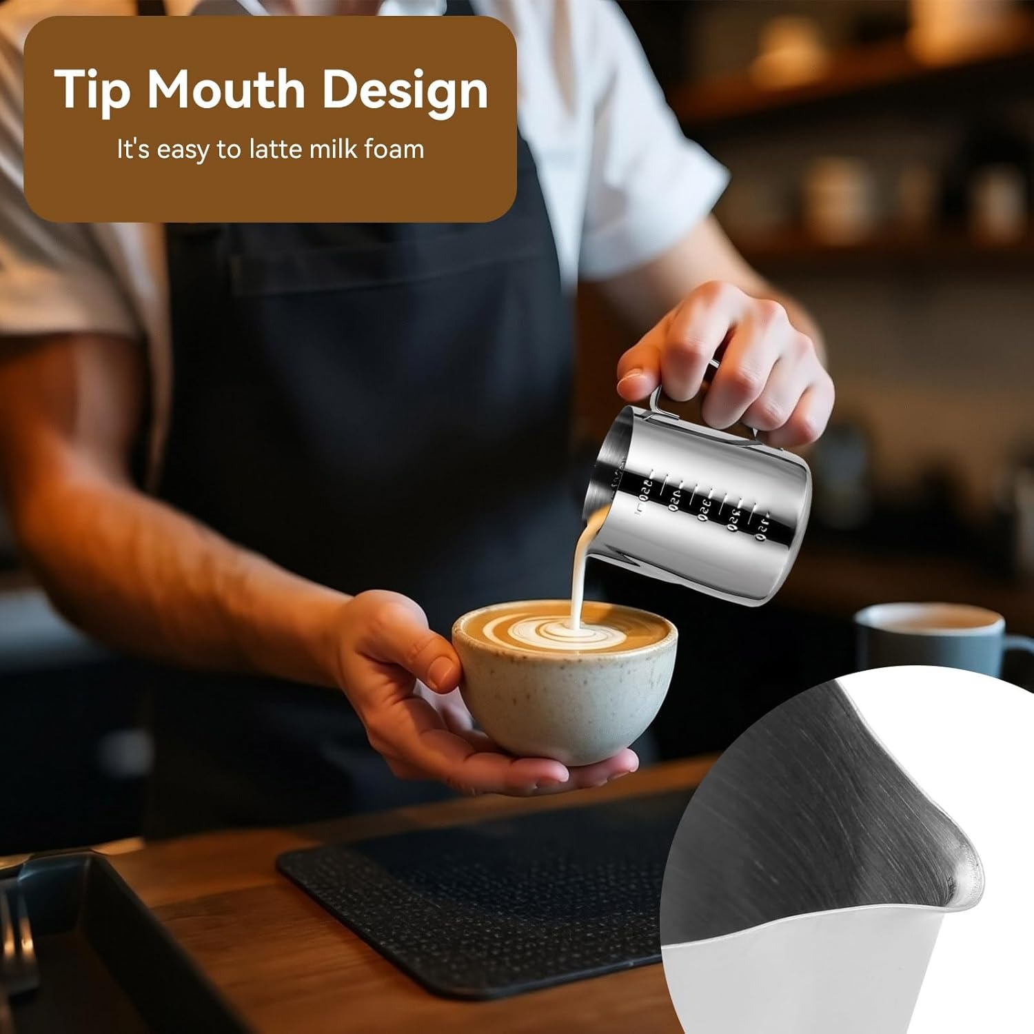 Milk Frothing Pitcher Espresso - Barista Milk Jug recension och pris
