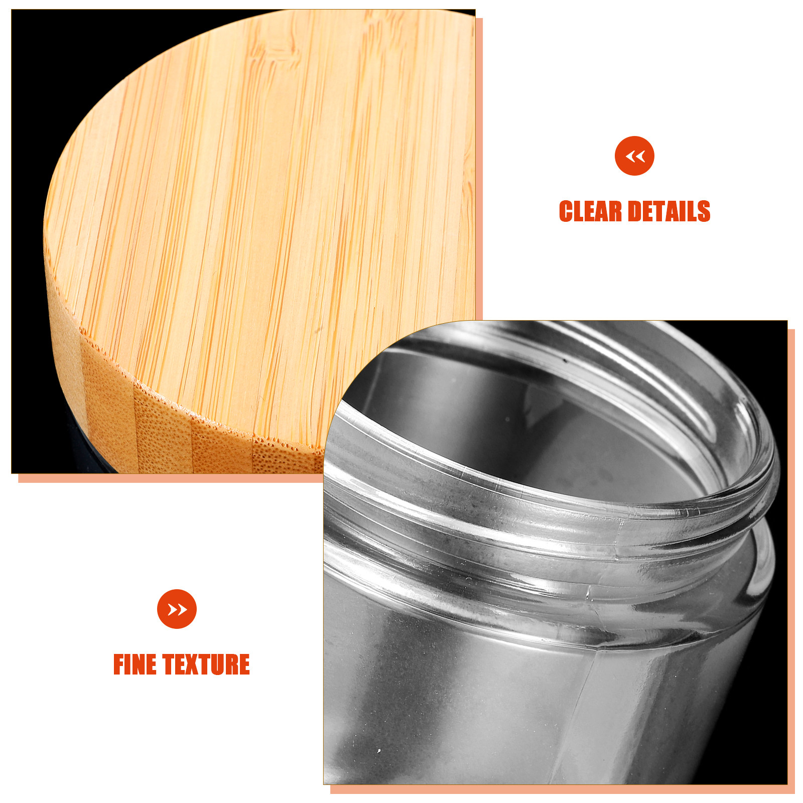 4Pcs Sturdy Glass Canisters wi - Coffee Tea Sugar recension och pris