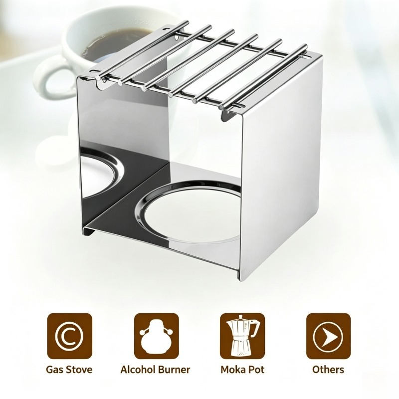 Stainless Steel Square Coffee  - Moka Pot Stove recension och pris