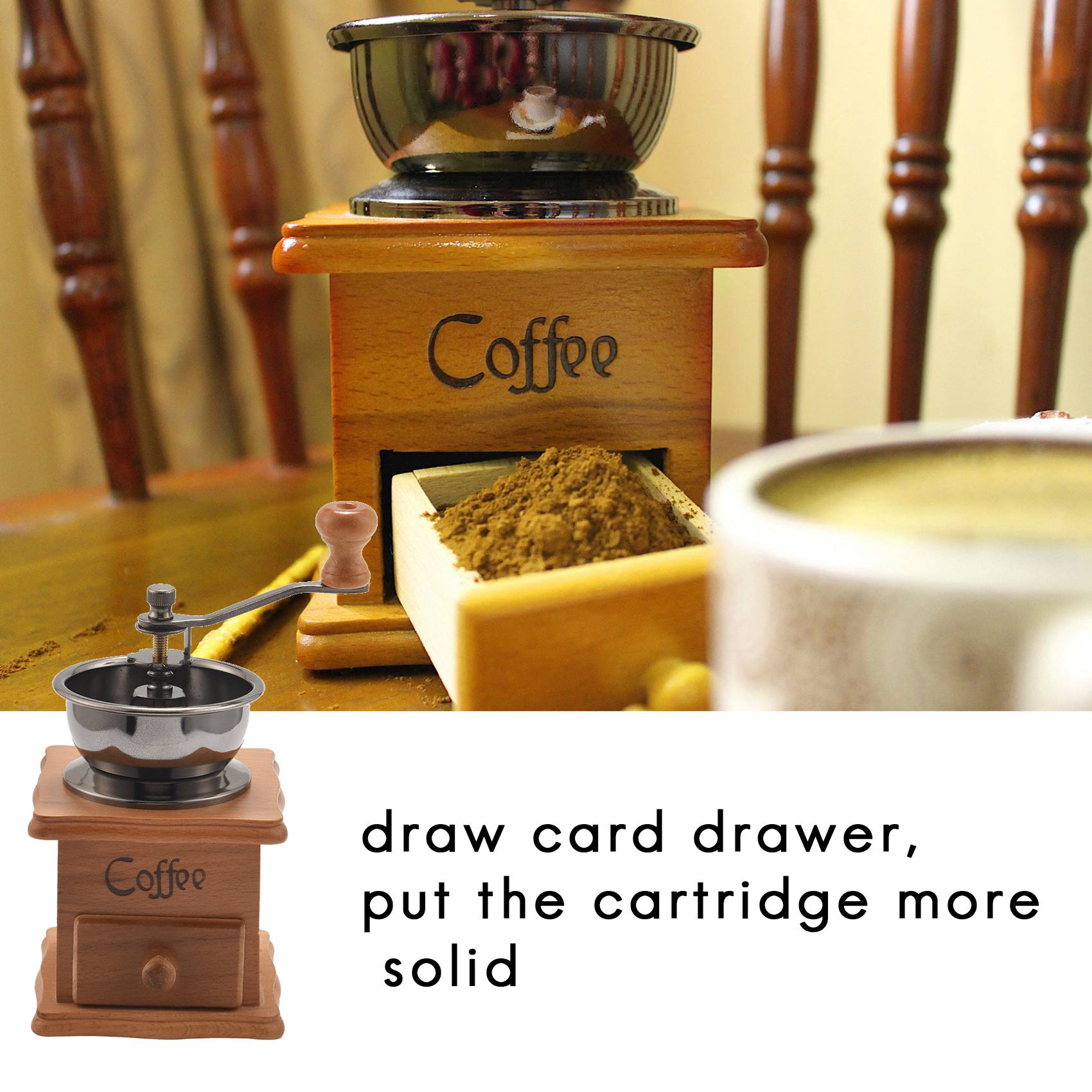 [Promotions]Manual Coffee Grin - Burr Hand Grinder recension och pris