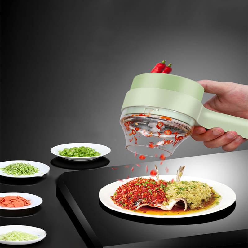 4In1 Electric Vegetable Cutter - Burr Hand Grinder recension och pris