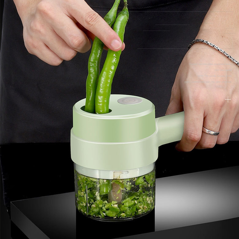4In1 Electric Vegetable Cutter - Burr Hand Grinder recension och pris
