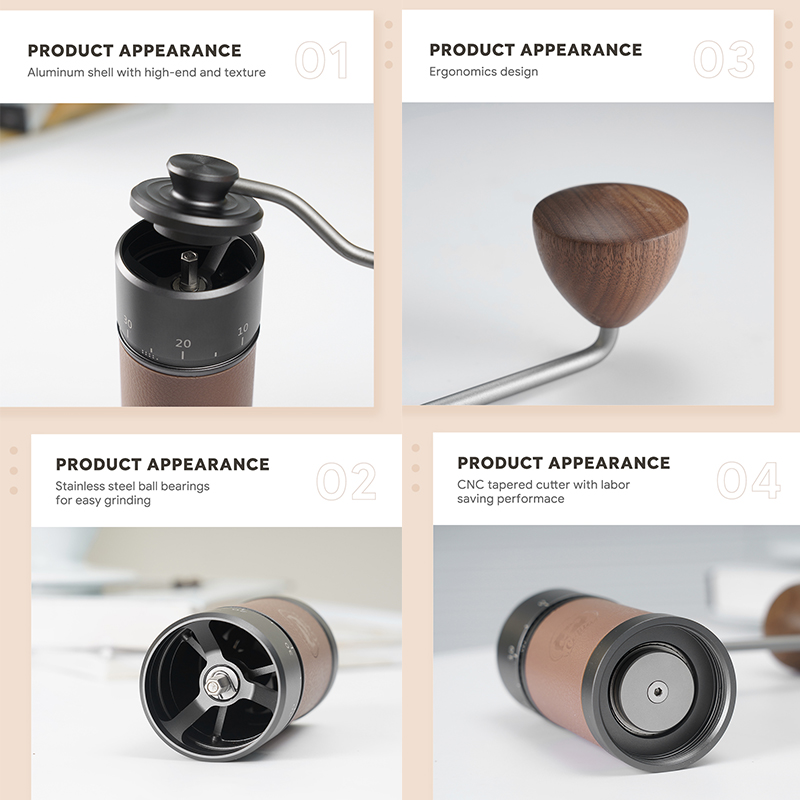 icafilas Manual Coffee Grinder - Burr Hand Grinder recension och pris