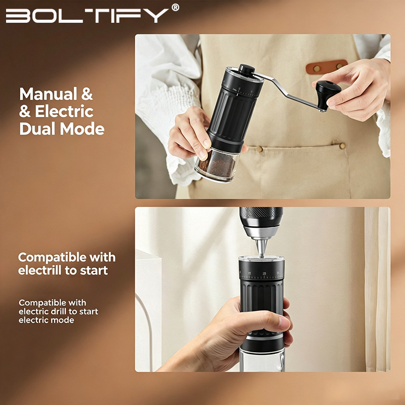 BOLTIFY High-Q Adjustable Coar - Burr Hand Grinder recension och pris