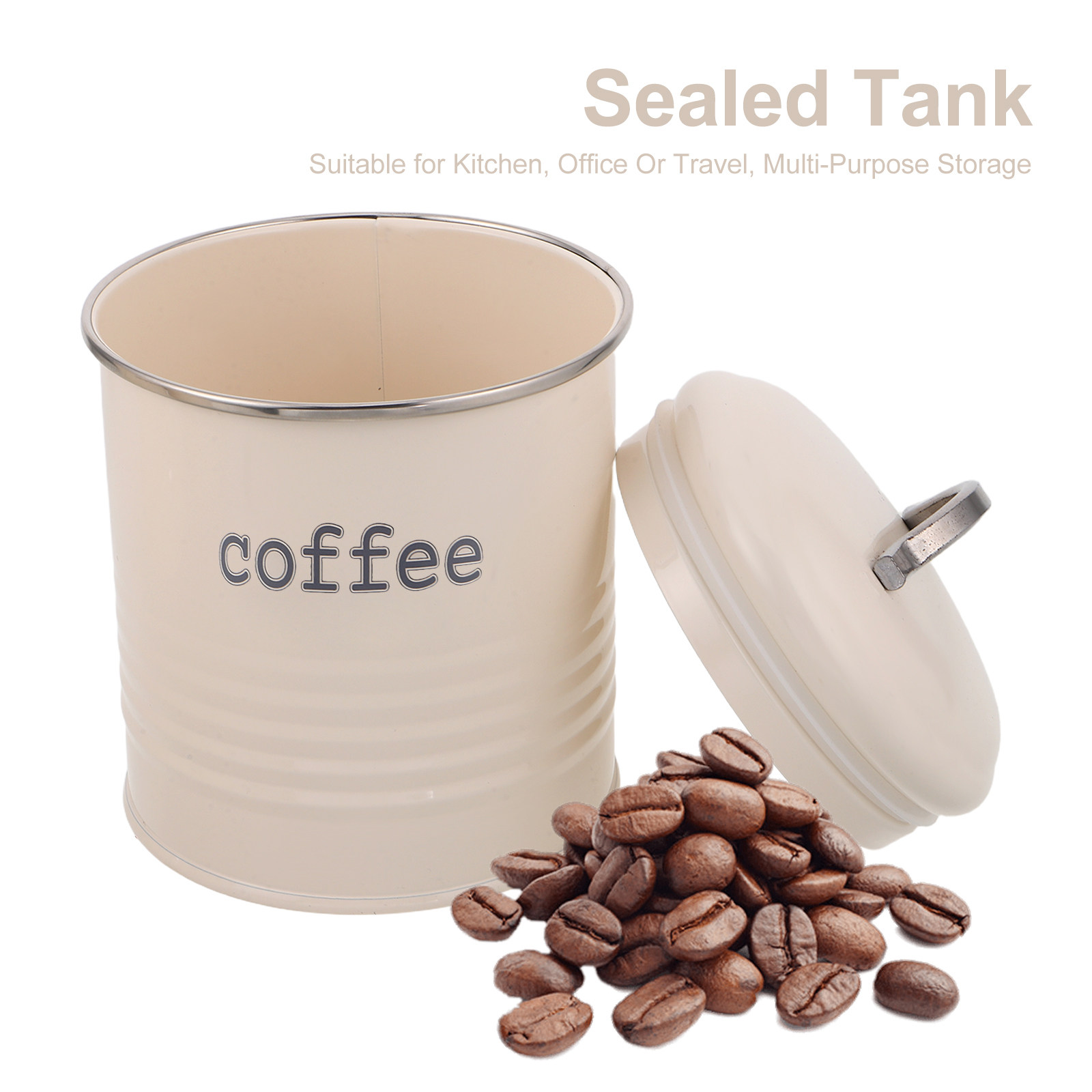 3Pcs Sealed Coffee Bean Contai - Coffee Tea Sugar recension och pris