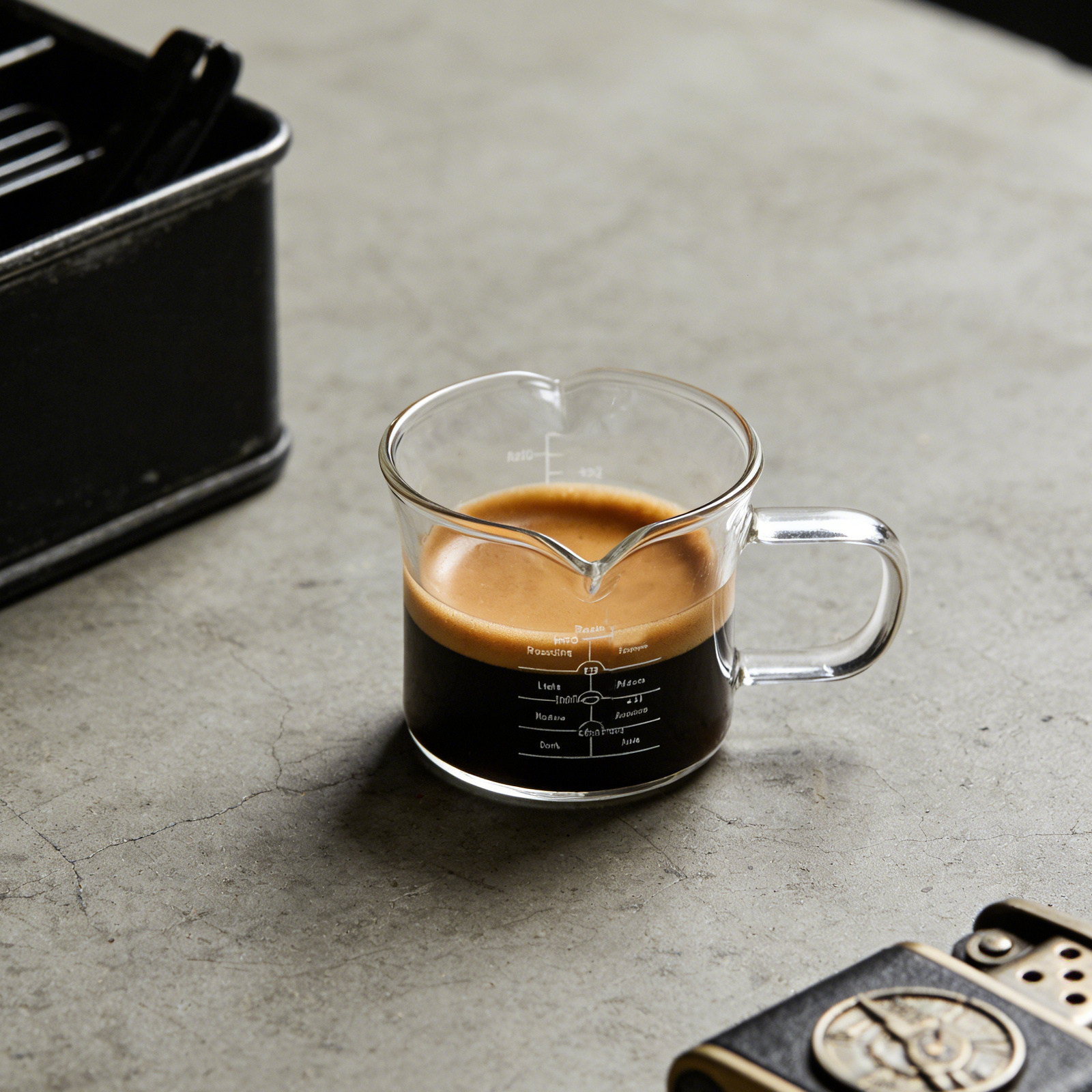Double Spout Glass Measuring C - Coffee Tea With Milk recension och pris