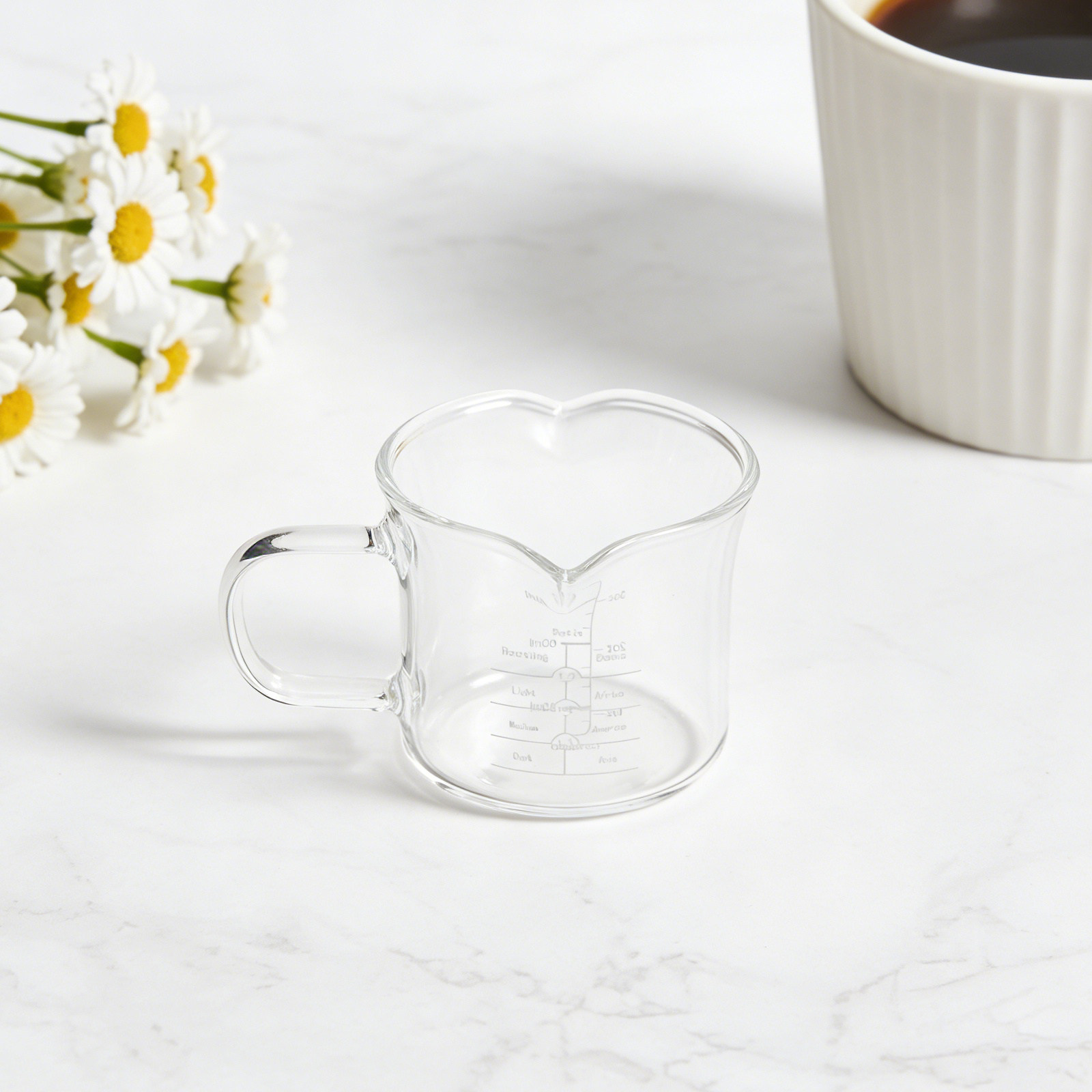 Double Spout Glass Measuring C - Coffee Tea With Milk recension och pris