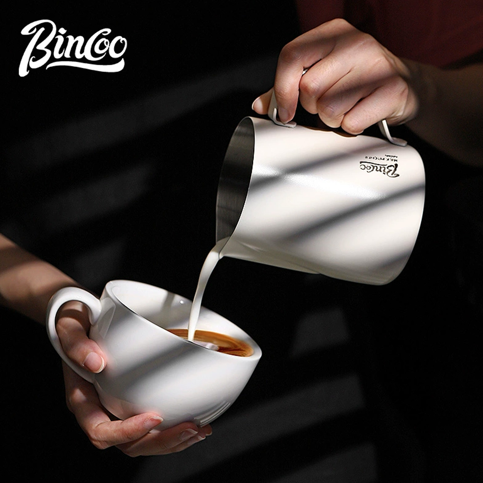 BINCOO 350/600ML Coffee Milk F - Barista Milk Jug recension och pris