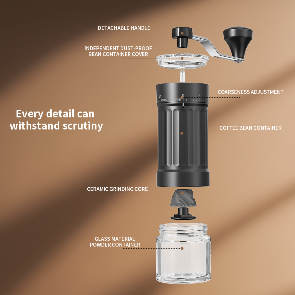 External Adjustable Conical Bu - Burr Hand Grinder recension och pris