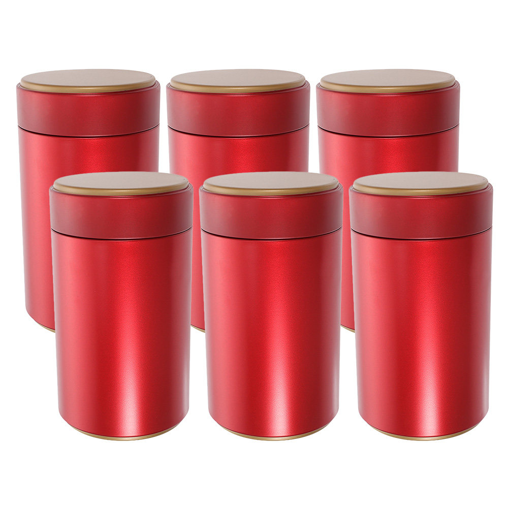 6Pcs Tinplate Tea Tin Canister - Coffee Tea Sugar recension och pris