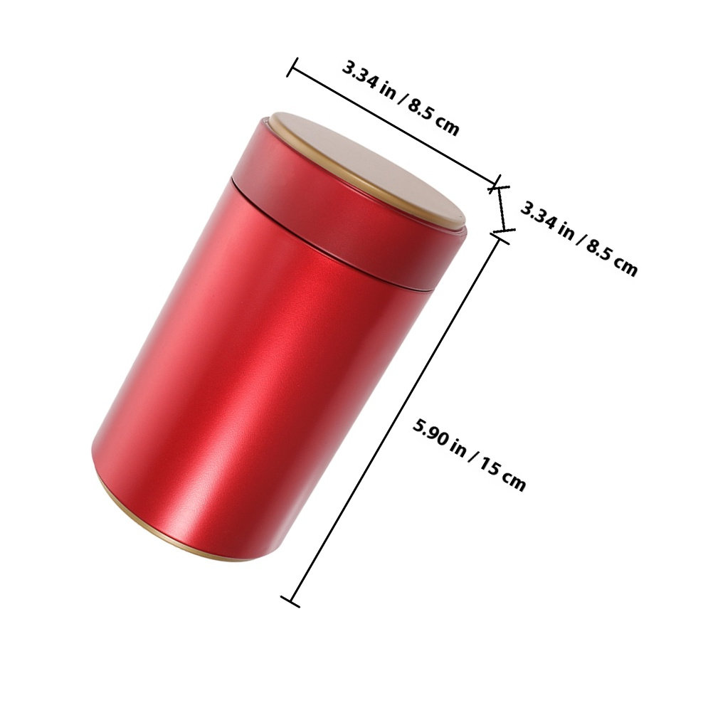 6Pcs Tinplate Tea Tin Canister - Coffee Tea Sugar recension och pris
